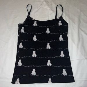 Aeropostale holiday polar bear lights cami S